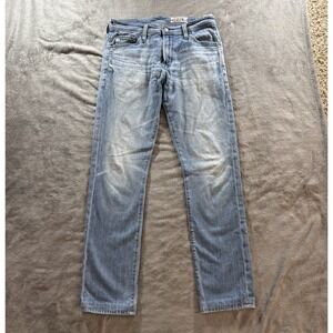 AG Adriano Goldschmied Everett Jeans Mens 29x30 Blue Denim Slim Straight Stretch